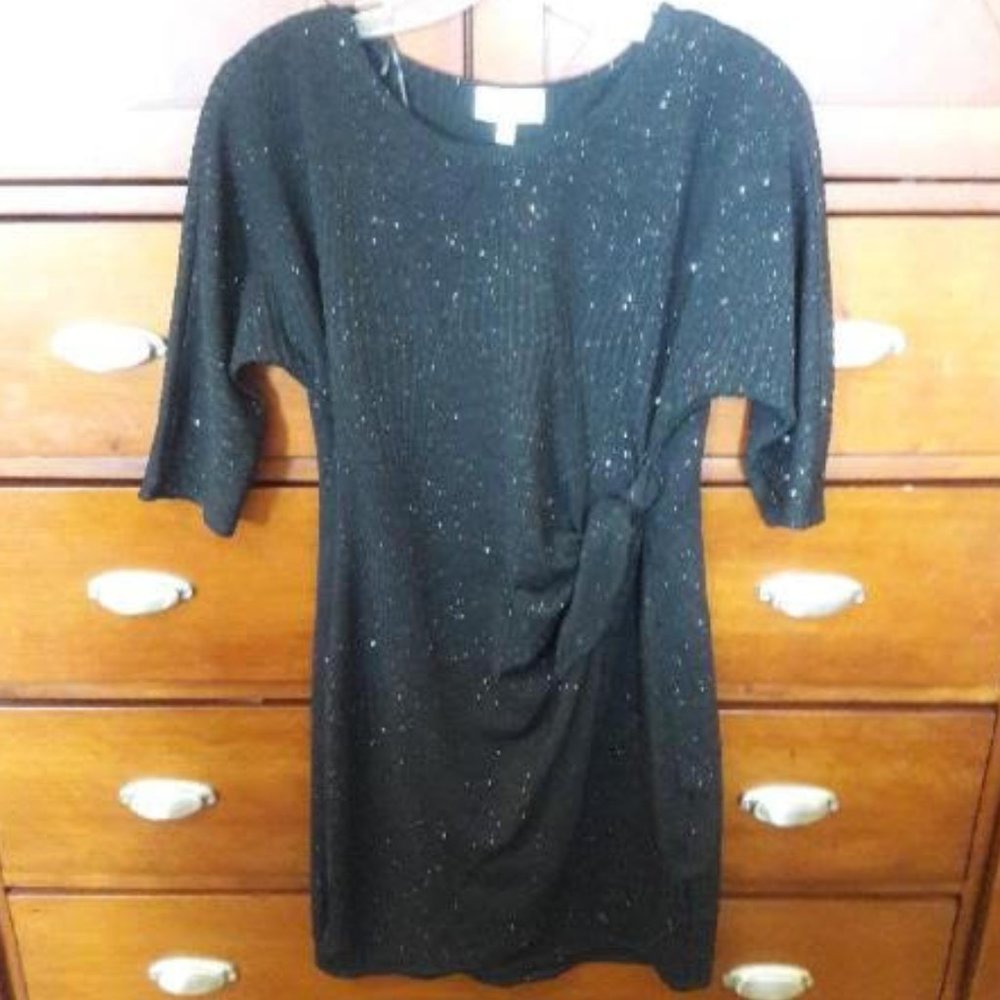 3/4 inch sleeve cocktail dress
